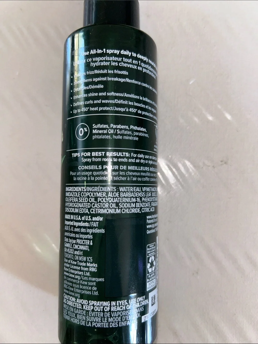 2x Herbal Essences Pure Plant Nourishing Spray and Lightweight Hair Oil Duo